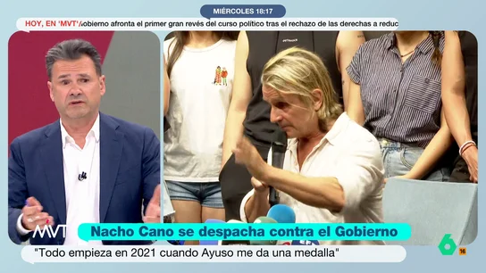 Iñaki López, sobre Ayuso: "Me parece grave que la presidenta de una comunidad ponga en entredicho el estado de derecho" Iñaki López reacciona en este vídeo a las palabras de Nacho Cano ayer en 'El Hormiguero' y de Isabel Díaz Ayuso hoy en 'Espejo Público' donde comparten teorías de la conspiración contra el Gobierno.
