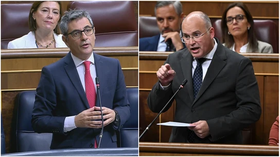 Félix Bolaños y Miguel Tellado, enfrentados en el Congreso de los Diputados Félix Bolaños y Miguel Tellado, enfrentados en el Congreso de los Diputados
