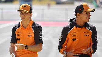 Oscar Piastri y Lando Norris