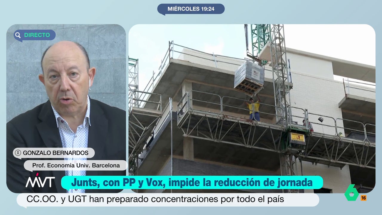 Gonzalo Bernardos, tras el 'no' a la reducción de jornada: "El problema de este país es que perdura el modelo de los años 60"