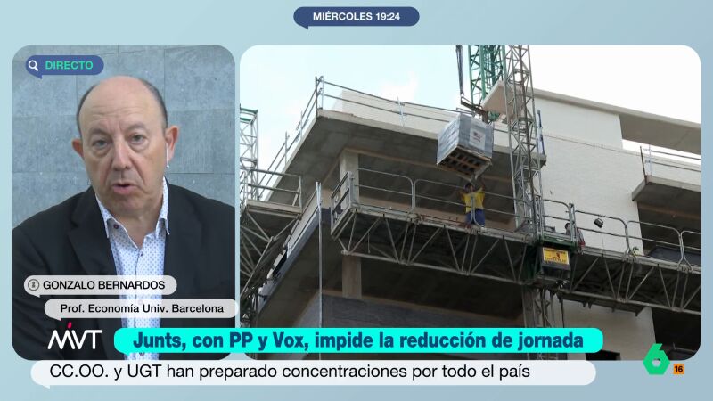 Gonzalo Bernardos, tras el 'no' a la reducción de jornada: "El problema de este país es que perdura el modelo de los años 60"