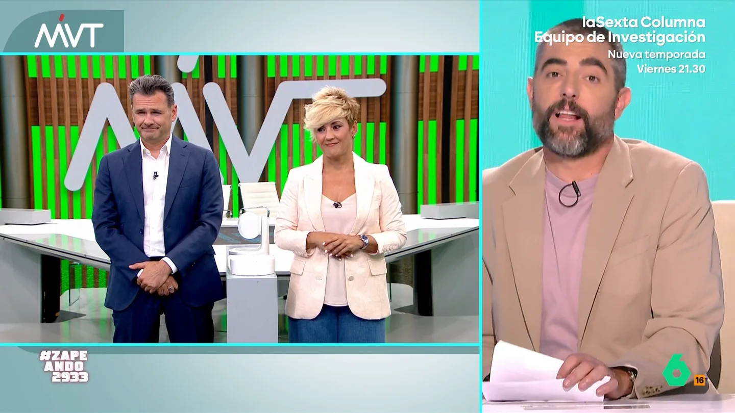 Dani Mateo, 'aliviado' porque no salga adelante la reducción de la jornada laboral: "Si no qué hago, que me paso aquí la vida" Dani Mateo, Cristina Pardo e Iñaki López conversan sobre la reducción de la jornada laboral que hoy será tumbada por el 'no' de Junts: "En una postura muy española, está a favor, pero va a votar en contra", comenta Iñaki en este vídeo.