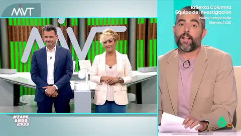 Dani Mateo, 'aliviado' porque no salga adelante la reducción de la jornada laboral: "Si no qué hago, que me paso aquí la vida" Dani Mateo, Cristina Pardo e Iñaki López conversan sobre la reducción de la jornada laboral que hoy será tumbada por el 'no' de Junts: "En una postura muy española, está a favor, pero va a votar en contra", comenta Iñaki en este vídeo.