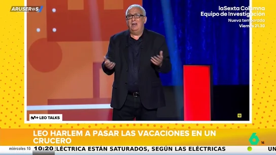 Leo Harlem, a pasar las vacaciones en un crucero: "Medio Tordesillas metido en un barco no es mi idea de relax" Leo Harlem, a pasar las vacaciones en un crucero: "Medio Tordesillas metido en un barco no es mi idea de relax"