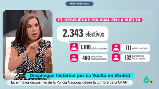 Bea de Vicente advierte a los manifestantes propalestina en la Vuelta: "Usted puede ser detenido" Bea de Vicente advierte a los manifestantes propalestina en la Vuelta: "Usted puede ser detenido"