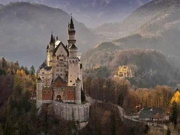 Entorno del Castillo de Neuschwanstein, en Alemania Entorno del Castillo de Neuschwanstein, en Alemania
