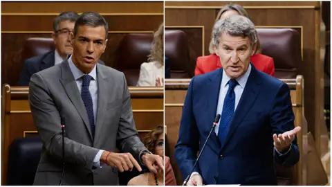 Pedro Sánchez y Alberto Núñez Feijóo debaten en el Congreso de los Diputados Pedro Sánchez y Alberto Núñez Feijóo debaten en el Congreso de los Diputados