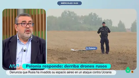 Pedro Rodríguez, sobre los drones rusos en Polonia: "Pone a prueba el compromiso de EEUU con la defensa de Europa" "Nunca se había producido una violación del espacio aéreo con esta intensidad, de forma deliberada", comenta Pedro Rodríguez en este vídeo donde analiza la invasión de drones rusos en el espacio aéreo de Polonia.