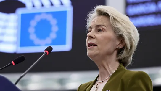 La presidenta de la Comisión Europea, Ursula von der Leyen, en el Parlamento Europeo La presidenta de la Comisión Europea, Ursula von der Leyen, en el Parlamento Europeo