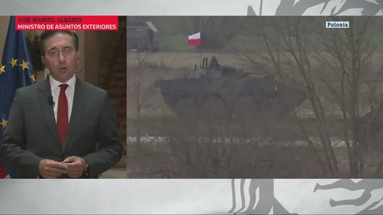 Albares pide ser "solidarios" con Polonia y "no caer en provocaciones" de Rusia: "Putin no quiere la paz" Albares pide ser "solidarios" con Polonia y "no caer en provocaciones" de Rusia: "Putin no quiere la paz"