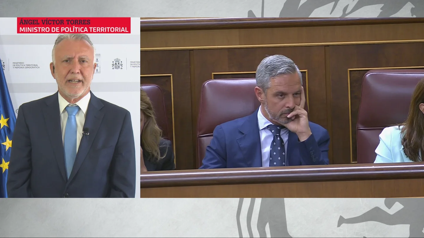 Ángel Víctor Torres admite estar "molesto" por el 'no' a la reducción de la jornada laboral: "Que la ciudadanía saque sus conclusiones" Ángel Víctor Torres admite estar "molesto" por el 'no' a la reducción de la jornada laboral: "Que la ciudadanía saque sus conclusiones"