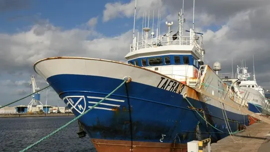 El Pesquero gallego-mauritano 'Tafra 3'. El Pesquero gallego-mauritano 'Tafra 3'.