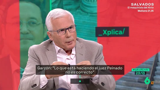 Baltasar Garzón califica de "auténtico despropósito" el caso del fiscal general del Estado Baltasar Garzón califica de "auténtico despropósito" el caso del fiscal general del Estado