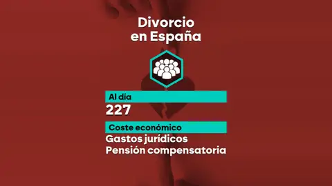 En España, 227 parejas se divorciaron de media cada día en 2024 En España, 227 parejas se divorciaron de media cada día en 2024