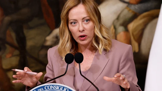 La primera ministra de Italia, Giorgia Meloni. La primera ministra de Italia, Giorgia Meloni.