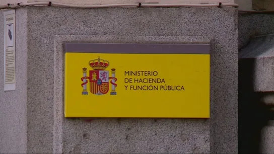 Imagen del cartel del Ministerio de Hacienda Imagen del cartel del Ministerio de Hacienda