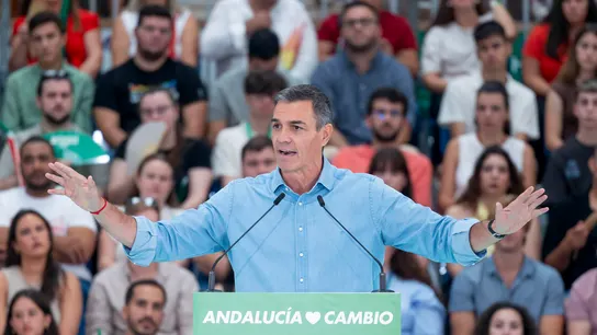 Pedro Sánchez en un acto del PSOE-A en Málaga Pedro Sánchez en un acto del PSOE-A en Málaga