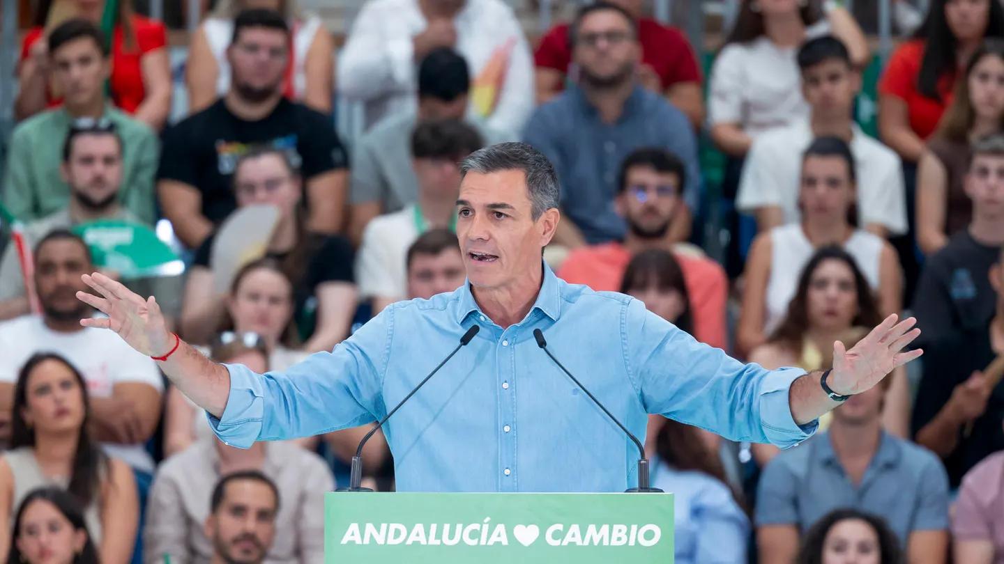 Pedro Sánchez en un acto del PSOE-A en Málaga Pedro Sánchez en un acto del PSOE-A en Málaga