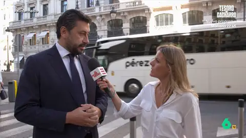 Alfonso Serrano, sobre los manifestantes propalestina en La Vuelta: "Eran auténtica gentuza rompiendo la convivencia en Madrid" Andrea Ropero entrevista a Carlos Díaz-Pache, portavoz del PP en la Asamblea de Madrid, que en este vídeo vuelve a negar que haya un genocidio en Gaza porque "Israel avisa porque intenta causar ningún daño a la población civil".