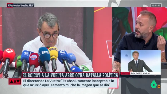 Maestre tacha de "mentiroso" al director de La Vuelta: "Tenía la oportunidad de tomar las decisiones correctas o sufrir las consecuencias" Maestre tacha de "mentiroso" al director de La Vuelta: "Tenía la oportunidad de tomar las decisiones correctas o sufrir las consecuencias"