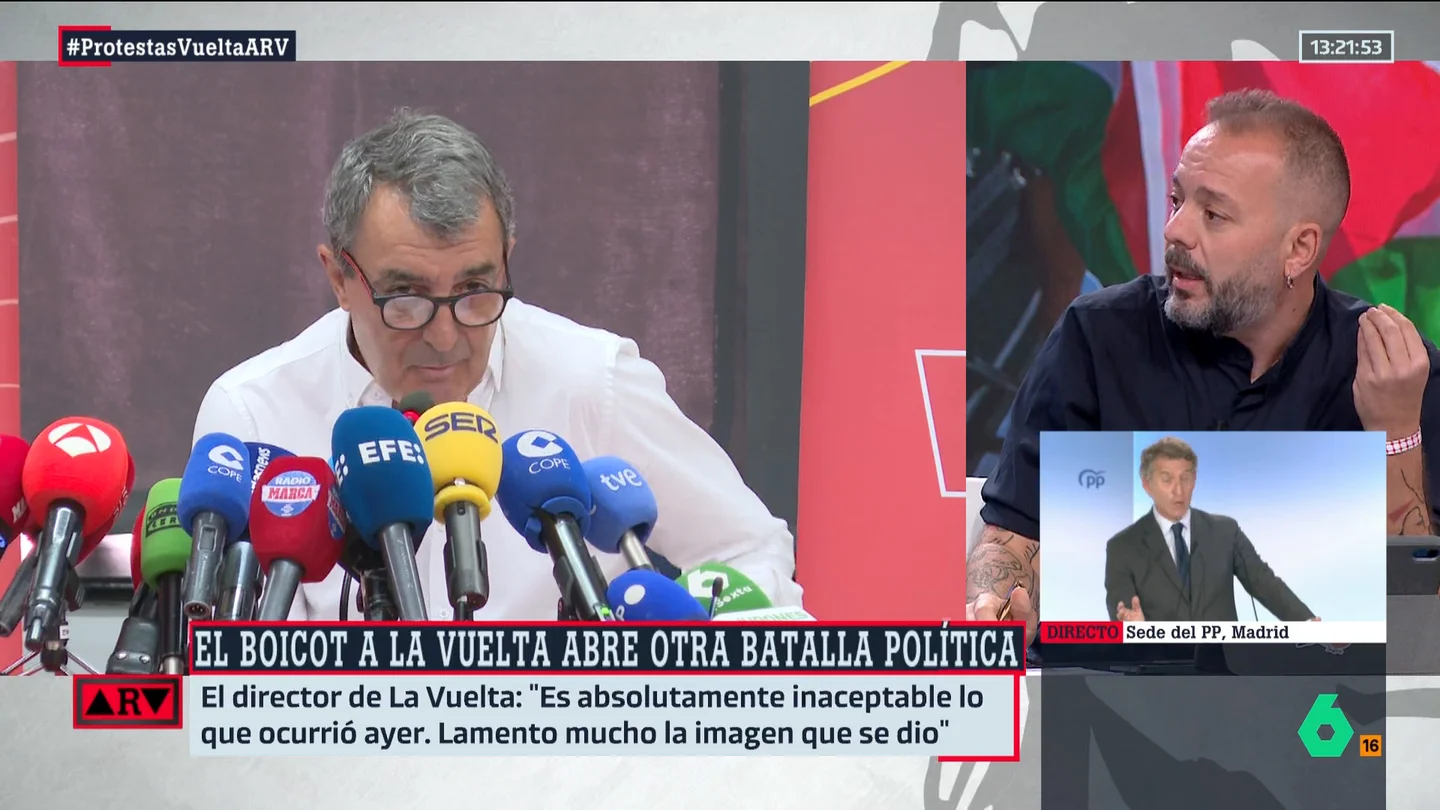 Maestre tacha de "mentiroso" al director de La Vuelta: "Tenía la oportunidad de tomar las decisiones correctas o sufrir las consecuencias" Maestre tacha de "mentiroso" al director de La Vuelta: "Tenía la oportunidad de tomar las decisiones correctas o sufrir las consecuencias"