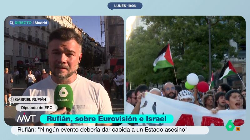 Rufián pide actuar de urgencia contra el genocidio israelí: "La única diferencia entre Auschwitz y Gaza es que aún estamos a tiempo de pararlo"