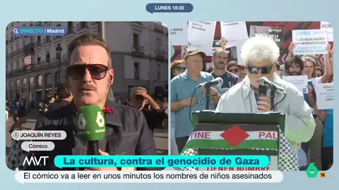 Joaquín Reyes, sobre los que evitan llamar genocidio a lo que hace Israel en Gaza: "O son cínicos, o fanáticos, o las dos cosas" Joaquín Reyes es una de las muchas personalidades que hoy se manifiestan contra el genocidio de Israel en Gaza leyendo los nombres de los 18.000 niños asesinados. En este vídeo, opina sobre un "desastre que está ocurriendo delante de nosotros".