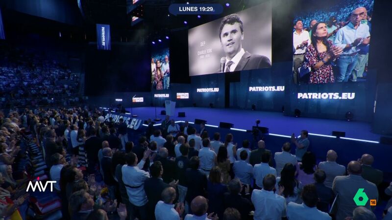Edu Galán, tras el homenaje a Charlie Kirk en el acto de 'Patriots': "Él les consideraba a todos ellos o moros o latinos"