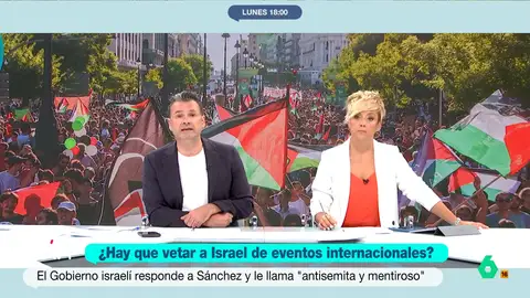Iñaki López: "El equipo israelí quería practicar el sportwashing y ha conseguido justamente el efecto contrario" Iñaki López ve nerviosismo en Israel por sus ataques a Pedro Sánchez y en este vídeo asegura que temerían, tras la repercusión internacional de las protestas en La Vuelta, un "aislamiento total, cultural y deportivo".