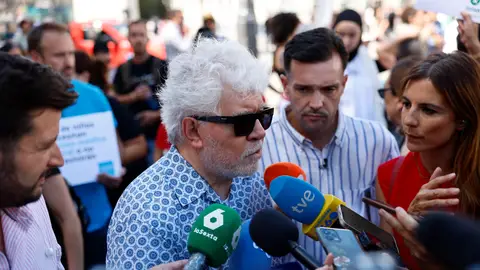 Almodóvar defiende las protestas propalestinas en La Vuelta: "Los políticos tienen que oír lo que dice la calle" Almodóvar defiende las protestas propalestinas en La Vuelta: "Los políticos tienen que oír lo que dice la calle"