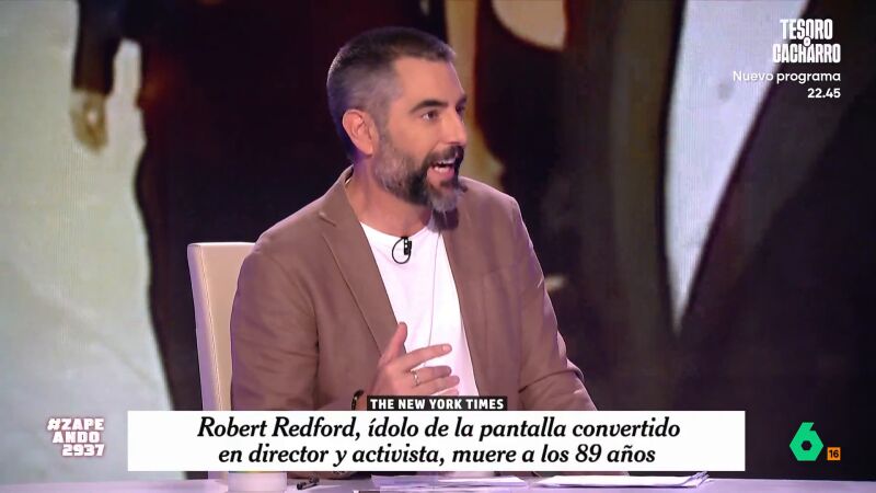 Dani Mateo: "Es muy fuerte, pero la gente joven de Robert Redford solo sabe que se parece mucho a Chelo García Cortés"