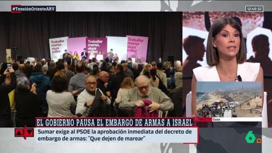 Ainhoa Mart&iacute;nez, sobre la presi&oacute;n de Sumar para acelerar el embargo a Israel: "Busca aparentar que aprieta al ala socialista del Gobierno"
