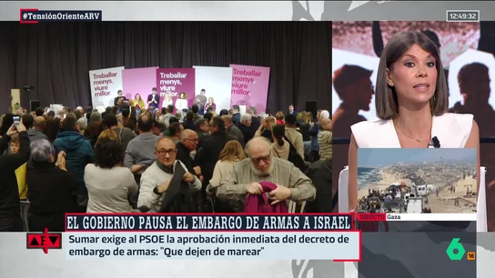 Ainhoa Martínez, sobre la presión de Sumar para acelerar el embargo a Israel: "Busca aparentar que aprieta al ala socialista del Gobierno" Ainhoa Martínez, sobre la presión de Sumar para acelerar el embargo a Israel: "Busca aparentar que aprieta al ala socialista del Gobierno"