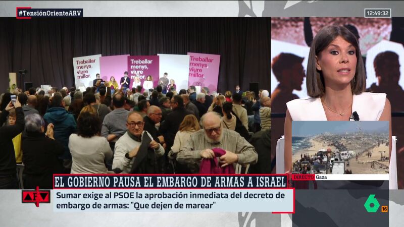Ainhoa Martínez, sobre la presión de Sumar para acelerar el embargo a Israel: "Busca aparentar que aprieta al ala socialista del Gobierno"