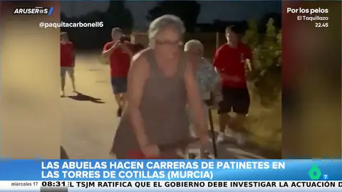 "Yayas Furious": la surrealista carrera de patinete entre dos abuelas en un pueblo de Murcia "Yayas Furious": la surrealista carrera de patinete entre dos abuelas en un pueblo de Murcia