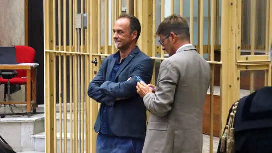 Francesco Arcuri en el juicio, este jueves. Francesco Arcuri en el juicio, este jueves.