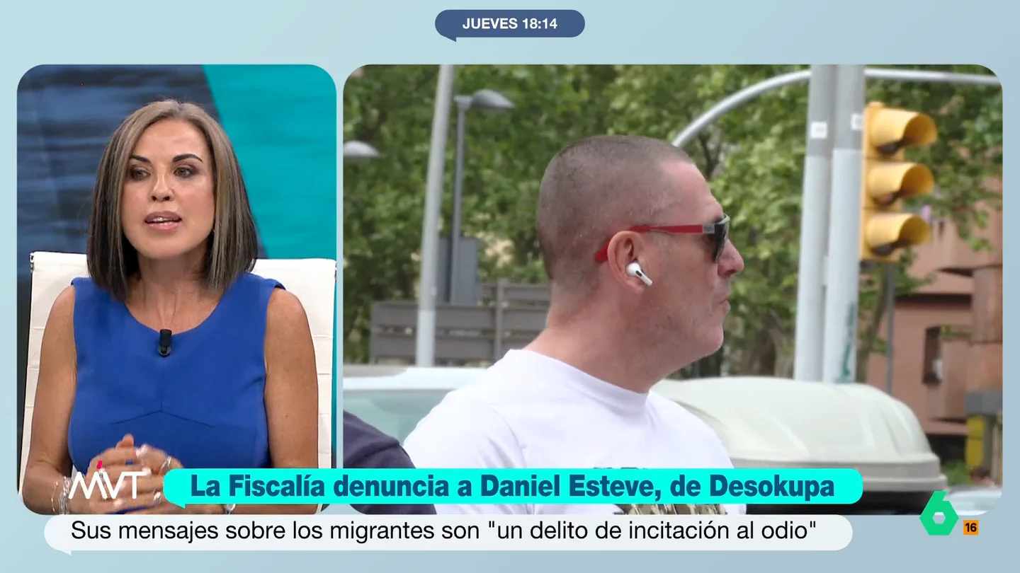¿Tiene recorrido la denuncia a Dani Desokupa? Bea de Vicente explica que la Fiscalía ha hecho "algo muy interesante" Bea de Vicente analiza en este vídeo los fundamentos de la denuncia de la Fiscalía contra Dani Esteve, de Desokupa, por incitación al odio: "Con todo eso, si se monta bien, estos mensajes ya tienen otro peso".