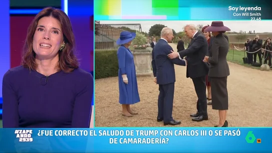 "Los americanos la palabra protocolo no la entienden": María José Gómez y Verdú analiza los fallos de Trump en su visita a Carlos III Del paseo con un guardia real varios pasos por delante de Carlos III al saludo al monarca sin reverencia y con excesivo contacto físico. María José Gómez y Verdú analiza los errores, o no, de la visita de Trump a Reino Unido.