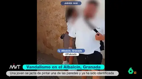 Iñaki López, a la joven que pintó en el Albaicín: "Que se pinte el entrecejo, si tiene estas inquietudes artísticas" La Policía ha identificado a una joven por pintar en el Albaicín de Granada, Patrimonio Mundial de la UNESCO, de lo que además se jactó en un vídeo. Por ello se enfrenta a penas que van de 6 meses a 3 años de prisión.