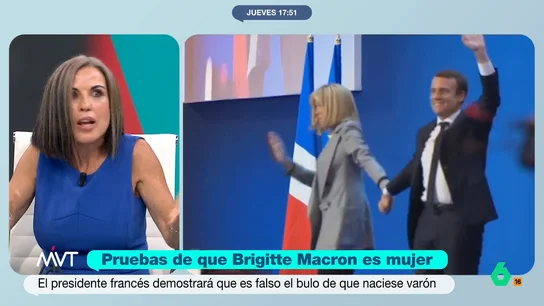 Bea de Vicente cree que puede prosperar la demanda de los Macron: "Lo que esta señora hace es absolutamente vejatorio" Beatriz de Vicente e Iñaki López analizan en este vídeo cómo es la legislación estadounidense en casos como los de la demanda de los Macron contra una youtuber que afirma que Brigitte es en realidad un hombre.