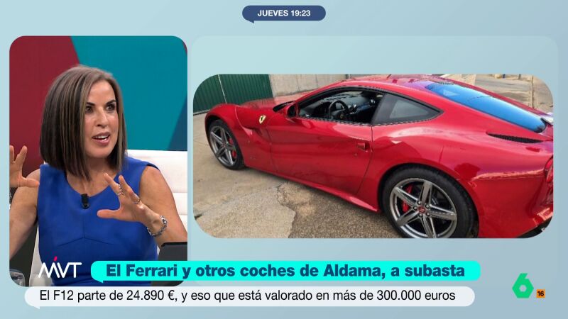 Beatriz de Vicente explica cómo funciona la subasta del Ferrari de Aldama: "Te puede salir un auténtico chollo"