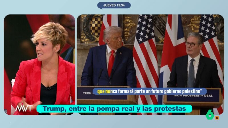 Cristina Pardo, sobre la palmadita de Trump a Starmer: "No aguanta las formas nunca jamás en la vida"