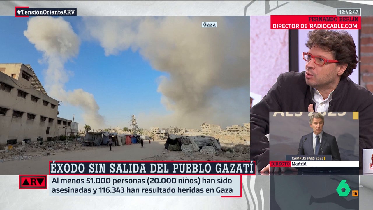 Fernando Berlín, tajante sobre la actitud del PP ante la situación en Gaza: "Lo juzgará la historia"