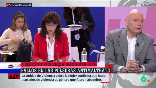 Gabi Sanz, sobre el fallo de las pulseras antimaltrato: "¿Por qué en un asunto tan delicado se prima lo barato a la seguridad?" Gabi Sanz, sobre el fallo de las pulseras antimaltrato: "¿Por qué en un asunto tan delicado se prima lo barato a la seguridad?"