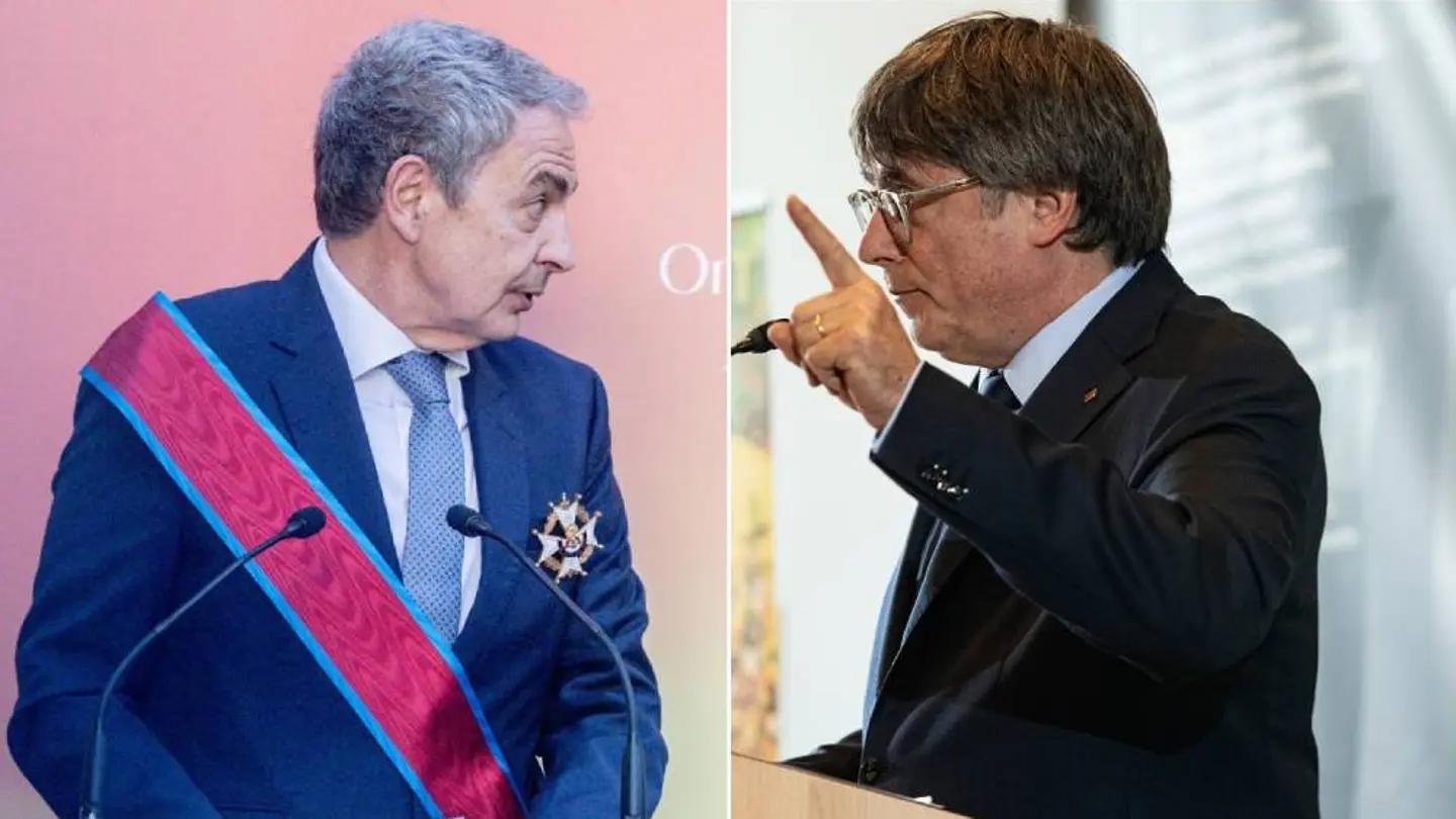 José Luis Rodríguez Zapatero y Carles Puigdemont, en una imagen de archivo. José Luis Rodríguez Zapatero y Carles Puigdemont, en una imagen de archivo.