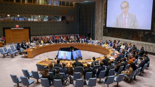 Fotografía de archivo de una sesión del Consejo de Seguridad de la ONU en Nueva York Fotografía de archivo de una sesión del Consejo de Seguridad de la ONU en Nueva York