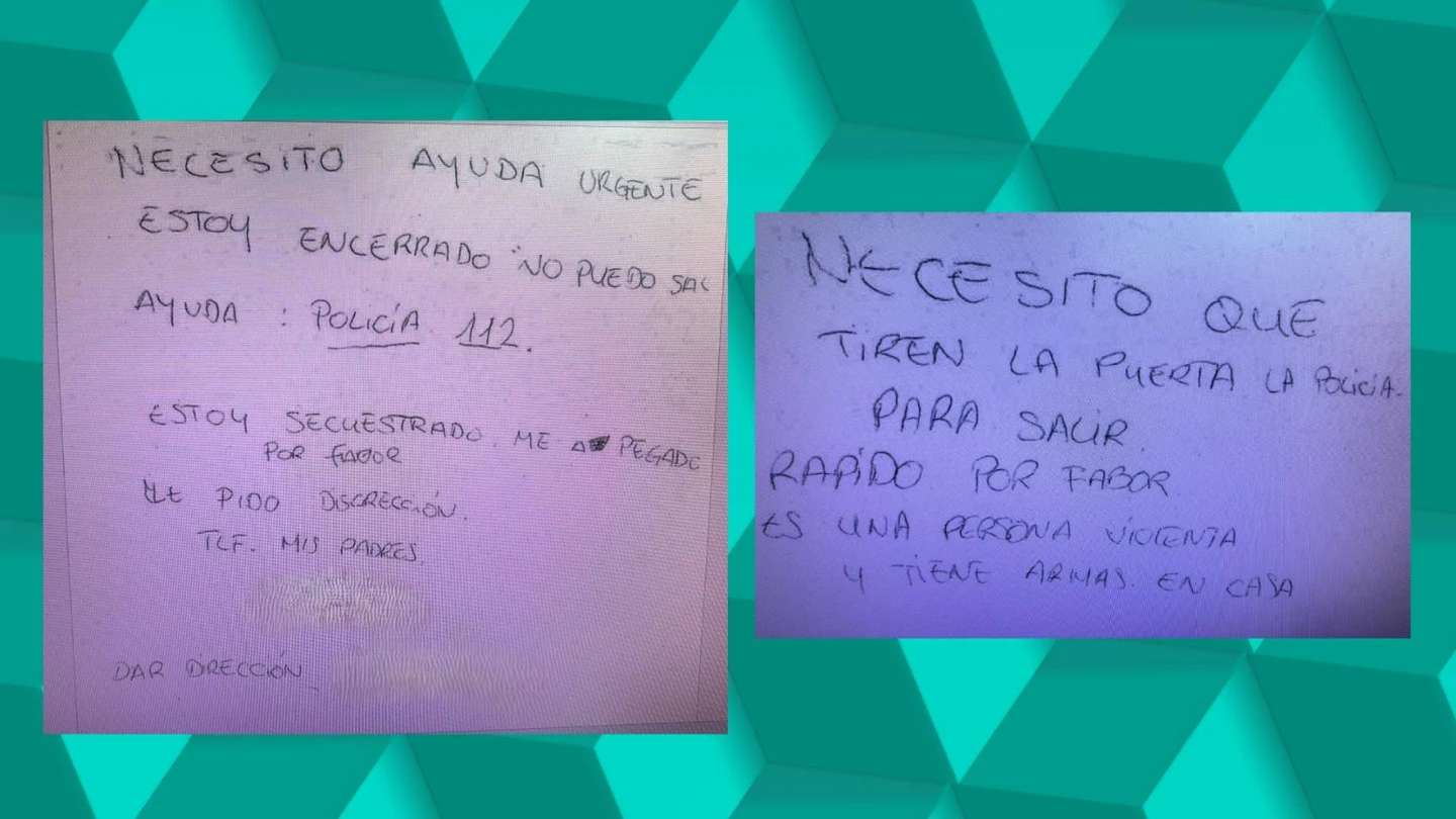 Los mensajes que el hombre secuestrado en Vallecas mandaba a sus vecinos Los mensajes que el hombre secuestrado en Vallecas mandaba a sus vecinos