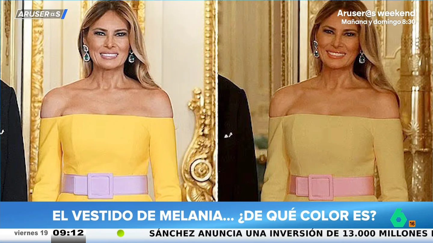 ¿De qué color es este vestido de Melania Trump? El debate viral de su visita a Reino Unido ¿De qué color es este vestido de Melania Trump? El debate viral de su visita a Reino Unido