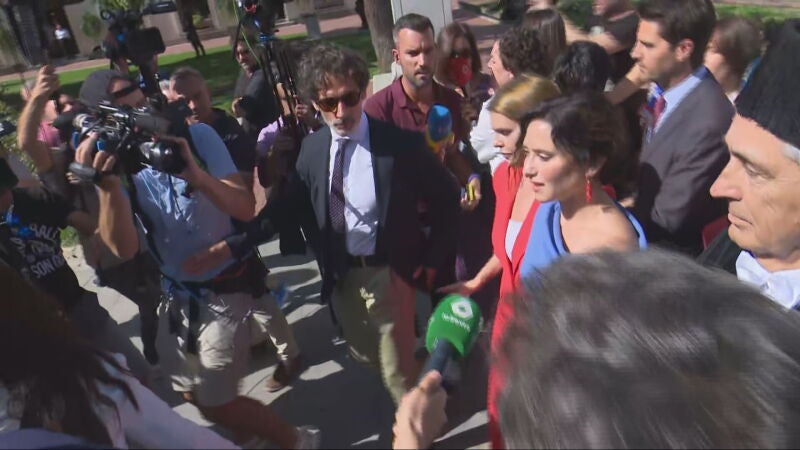 Isabel Díaz Ayuso, a su llegada a la Universidad de Alcalá de Henares