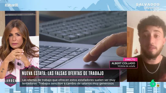 Alberto Collado, víctima de estafa: "Te llega una notificación de un número que no conoces ofreciéndote trabajo" Alberto Collado, víctima de estafa: "Te llega una notificación de un número que no conoces ofreciéndote trabajo"